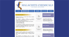 Desktop Screenshot of malachitechemicals.co.za